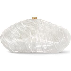 Acrylic Shell Clutch with Chain